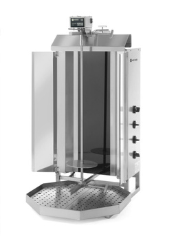 Elektromos kebab grill Profi Line, 4 fűtőzóna, 40–60 kg kapacitás, 7.2 kW | HENDI 226018
