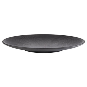 Tányér NERO melaminból, fekete, 33 cm | APS 85065