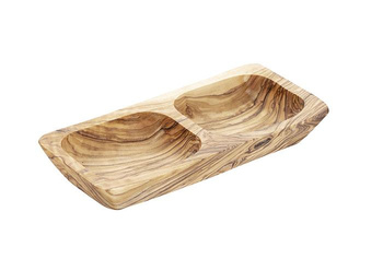 Tál OLIVE olajfából, dupla, 17.5x8.5x2.5 cm, 150 ml | APS 1014