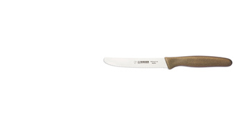 Univerzális kés hullámos éllel - 11 cm, barna | GIESSER MESSER 8365 wsp 11 ub