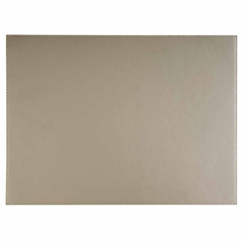 Asztali alátét VELLURA, 6 darabos készlet, műbőr, szürke színű, 45x32.5x0.1 cm | APS 60044