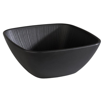 Tál NERO, melamin, fekete, 19.5x19.5x8 cm, 1.5 l | APS 85071