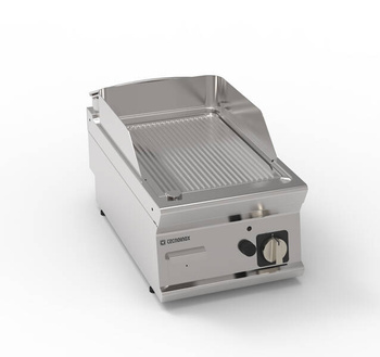Gázüzemű bordázott grilllap felépítményes 35,3x56,4 cm | TECNOINOX 713171