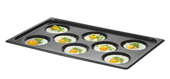Tükörtojás-sütő lemez, tapadásmentes bevonattal CONVECTOMAT EGGPLATE, GN1/1 | HENDI 808856