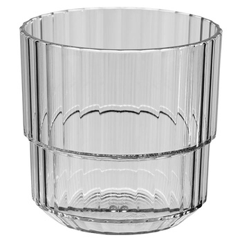 Tritán pohár LINEA, szürke színű 220 ml, 8.5x8 cm, 48 darabos készlet | APS 10566