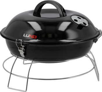 Hordozható faszenes grill, 34 cm átmérőjű grillráccsal | LUND 99921