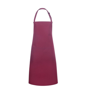 Konyhai kötény Basic 75 x 90 cm zsebbel és csattal bordó | KARLOWSKY BLS 5-4-Stck