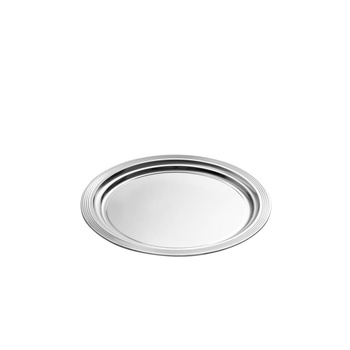 Bankett tálca CLASSIC kerek, rozsdamentes acélból, 35x1,5 cm | APS 396