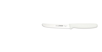 Univerzális kés hullámos éllel - 11 cm, fehér | GIESSER MESSER 8365 wsp 11 w
