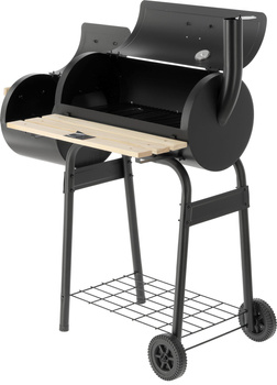 Faszenes grill füstölővel, grillrács 60x30 cm | LUND 99901