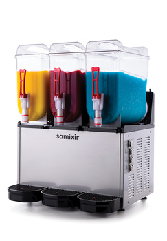 Granita készítő, slush shake jeges ital adagoló 3x12 l | SAMIXIR SLUSH36.I_R290