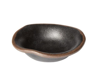 Tál MARONE, melamin, fekete - barna, 11.5x3 cm, 40 ml | APS 84108