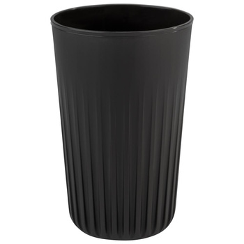 Újrahasználható TO GO pohár, magas, fekete, 8,5x13,5 cm, 400 ml | APS 66913