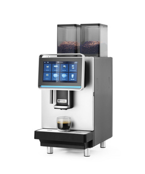 Automata kávéfőző Coffeematic, 2x1200 g kávébab, 4 l víz, 10"-os kijelző | HENDI 209073