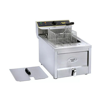 Elektromos olajsütő 1 medencés, leeresztőcsappal, 12 l, 9 kW | ROLLER GRILL RFE 12