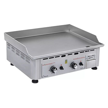 Gázüzemű 2 zónás grillezőlap, acél, 60x45 cm | ROLLER GRILL PSI 600 G