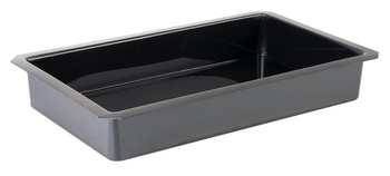Betét GN SUPERBOX-hoz, GN 1/1, polisztirol, fekete, 53x32.5x8.5 cm | APS 11616