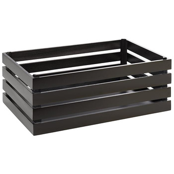 Büfé GN SUPERBOX doboz, fekete színű, 55,5x35x20 cm | APS 11723
