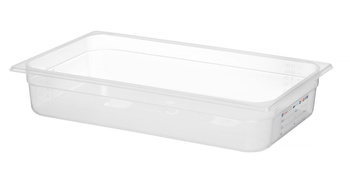 GN 1/1 tárolóedény, 10 cm mély, HACCP polipropilénből | HENDI 880074