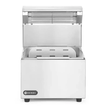 Hasábburgonya melegentartó, GN 1/2, 220-240V/400W, 35.7x26.7x37.6 cm | HENDI 209066