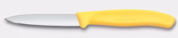 Zöldség- és gyümölcskés Swiss Classic, sárga, sima élű penge, narancssárga, pengehossz 8 cm | VICTORINOX 6.7608.C1