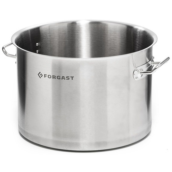 Közepes rozsdamentes acél fazék, 16 l, átmérő 32 cm | FORGAST FG02432