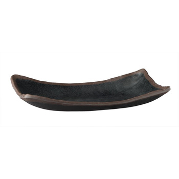 Tálca MARONE, melaminból, fekete - barna, 26.5x16.5x4 cm | APS 84106