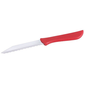 Hullámos zöldségkés, piros nyél, penge hossza 8,5 cm | CONTACTO 3603/090