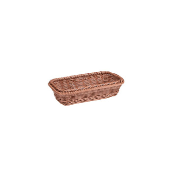 Polipropilén kosár GN LINE, téglalap alakú, barna, GN 1/4, 26.5x16.5x6.5 cm | APS 40264