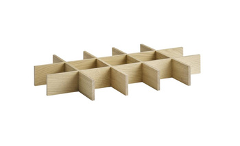 Betét GN 1/1 fa dobozhoz, 50,5x30x6 cm, barna | APS 14021