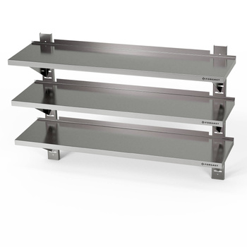 Állítható fali hármas polc 110x30x100 cm | FORGAST FG05070/1100/300/1000