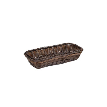 Polipropilén kosár GN LINE, téglalap alakú, fekete-barna, GN 1/3, 32,5x17,5x7 cm | APS 40223