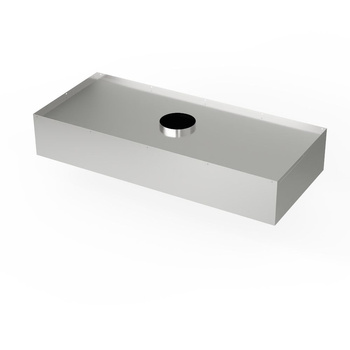 Rozsdamentes központi elszívóernyő 300x130 cm | FORGAST