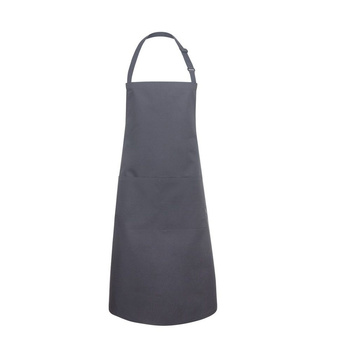 Konyhai kötény Basic 75 x 90 cm zsebbel és csattal antracit | KARLOWSKY BLS 5-5 db