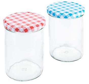 Befőttesüvegek fedéllel 435 ml, 6 darabos készlet, 12 cm magas | CONTACTO 2705/440