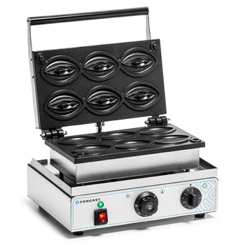 Elektromos gofrisütő V típus, 6 gofrihoz, 1.55 kW, 230 V | FORGAST FG09708