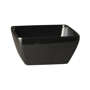 Tál PURE melaminból, fekete, 19x19x9 cm, 1,5 l | APS 83468
