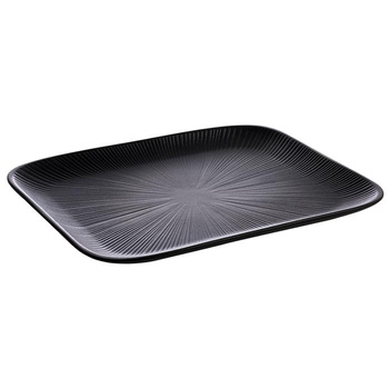 Tálca NERO GN 1/2 melaminból, fekete, 32.5x26.5x2.5 cm | APS 85068
