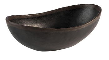 Tál MARONE, melamin, fekete - barna, 22x13x7.5 cm, 600 ml | APS 84732