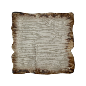 Lapos téglalap alakú tányér Moku dolomit 30 x 30 cm | KERA CERAMIKA 16.5/C.DOL