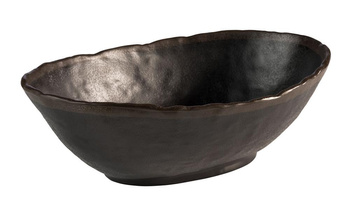Tál MARONE, melamin, fekete-barna, 27.5x19x9 cm, 1.4 l | APS 84733