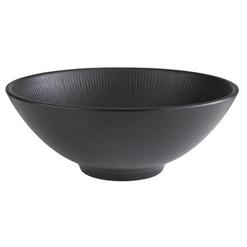 Tál NERO, melamin, fekete, 24x9 cm, 1,7 l | APS 85061