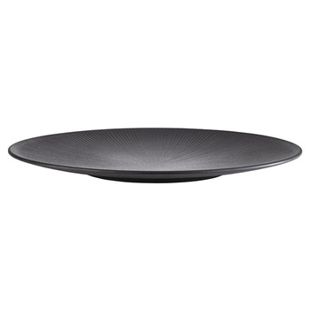 Tányér NERO melaminból, fekete, 42 cm | APS 85066