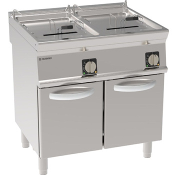 Elektromos olajsütő 2 medencés állványon - kap. 2x17 l | TECNOINOX 716058