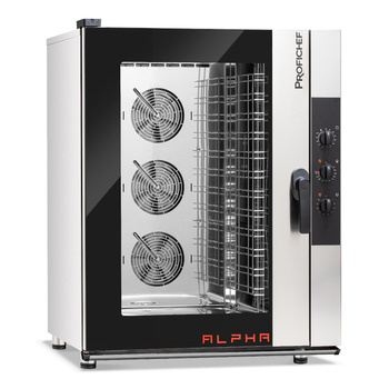 Elektromos kombi pároló sütő Alpha 12 GN 1/1, kézi vezérlés, 15,8 kW, 400 V | PROFICHEF PCA311012