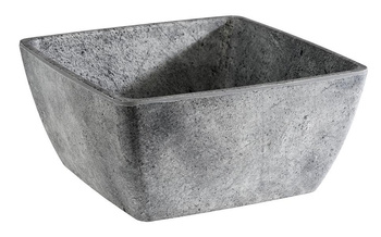 Tál CONCRA, melamin, szürke, 19x19x9 cm, 1.5 l | APS 84830