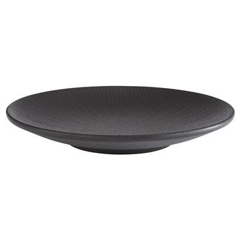 Tányér NERO melaminból, fekete, 21 cm | APS 85063